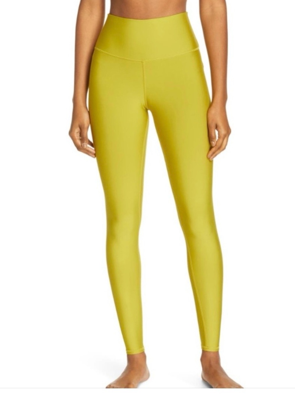 ALO Yoga High-Rise Lime Yellow Leggings